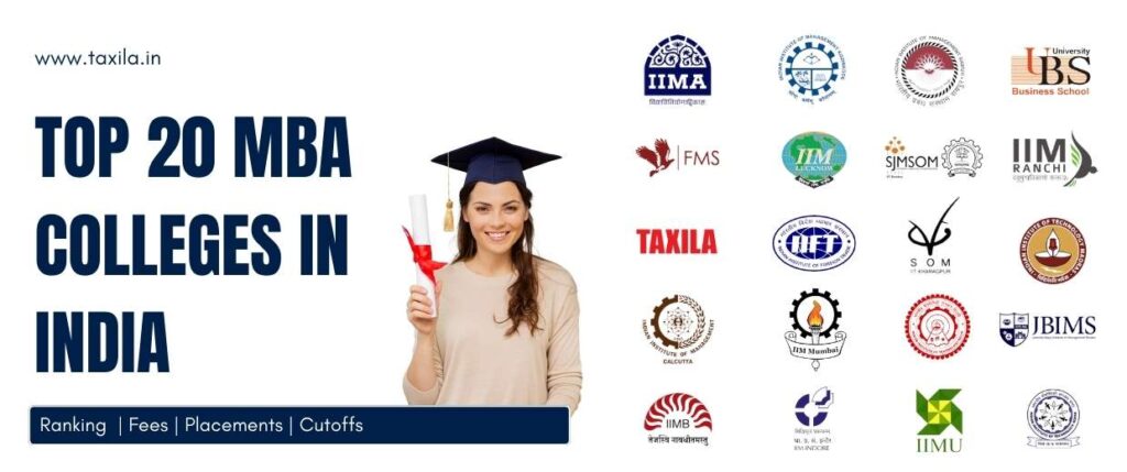 Top 20 MBA Colleges in India